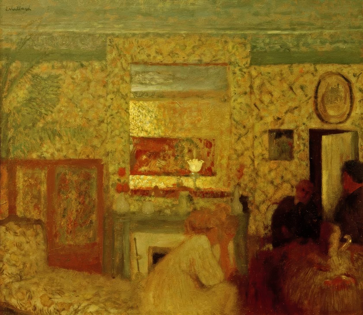 Natansons lounge, rue Saint-Florentin af Edouard Vuillard