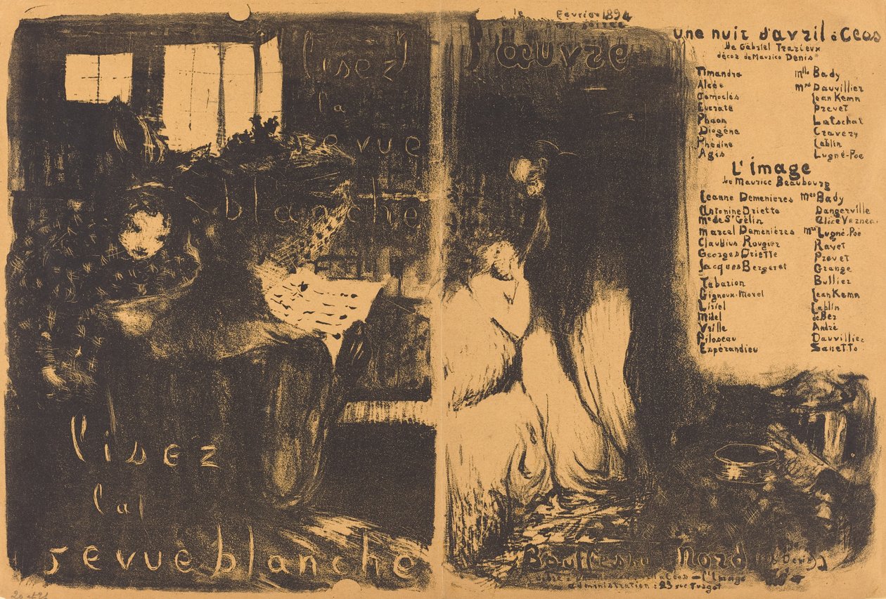Læs den hvide anmeldelse; En aprilnat Ceos, The image af Edouard Vuillard