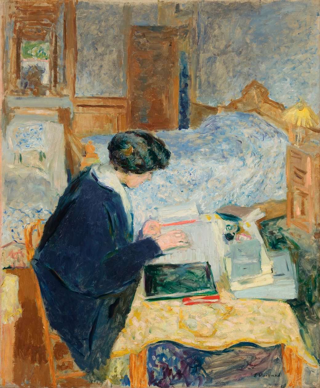Lucy Hessel Reading - Vuillard, Edouard (1868-1940) - 1913 - Olie på lærred - 100,2x82,9 - Jewish Museum, New York af Edouard Vuillard