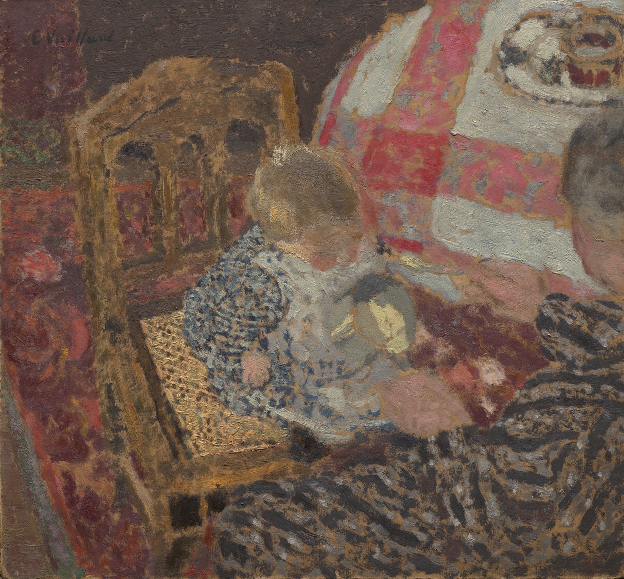 Frokost (Annette og hendes bedstemor) af Edouard Vuillard