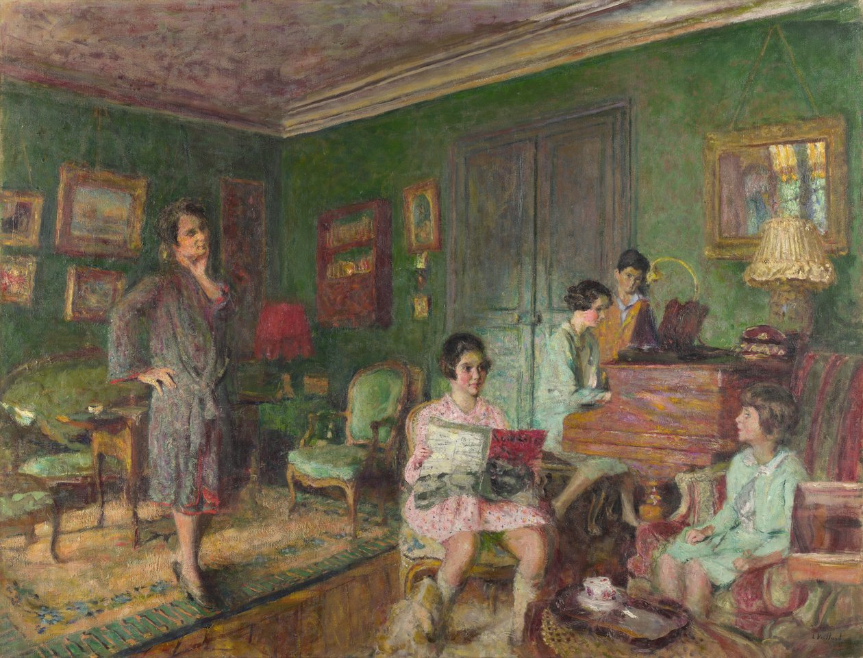 Madame André Wormser og hendes børn, 1927 af Edouard Vuillard