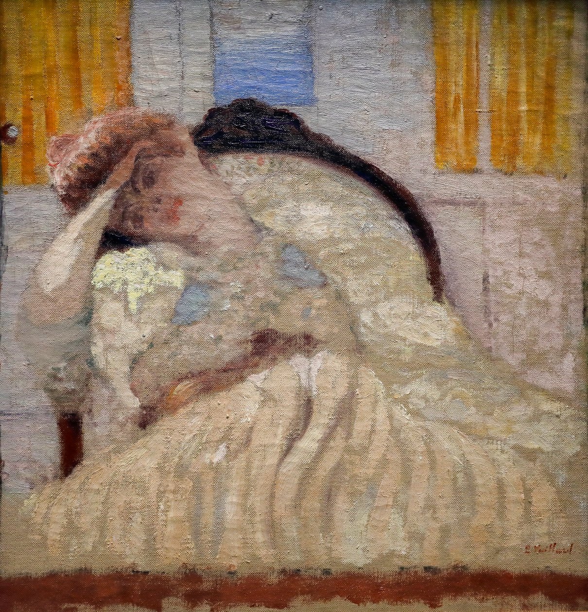 Misia sidder i en lænestol af Edouard Vuillard