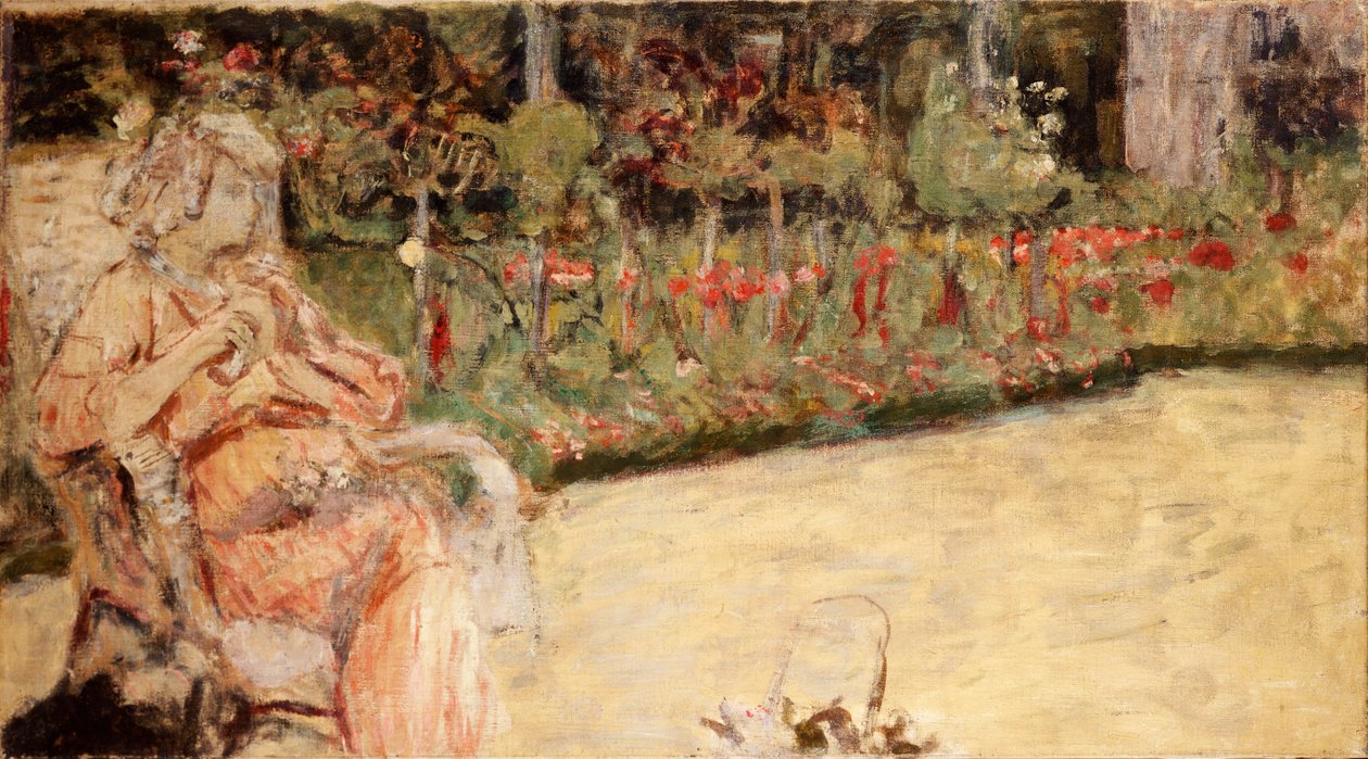 Mme Hessel i Cezannes Have ved Vaucresson, ca. 1920 af Edouard Vuillard