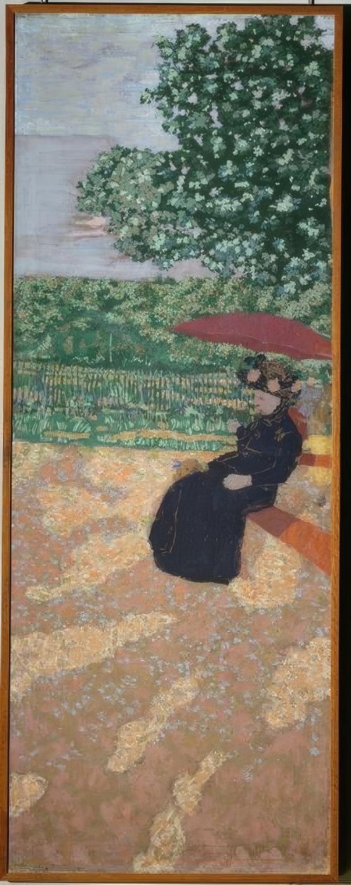 Park i Paris: kvinde i sort af Edouard Vuillard