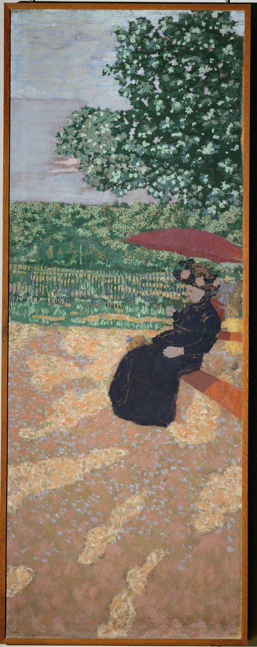 Park i Paris: Dame i sort af Edouard Vuillard