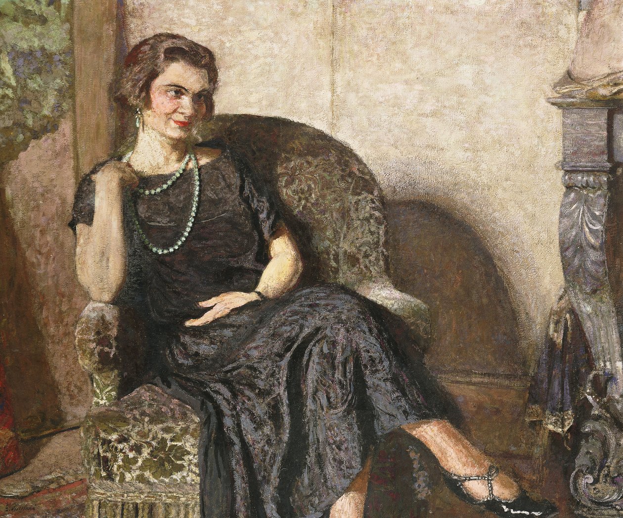 Portræt af Mme Fridette Satton, 1923 af Edouard Vuillard