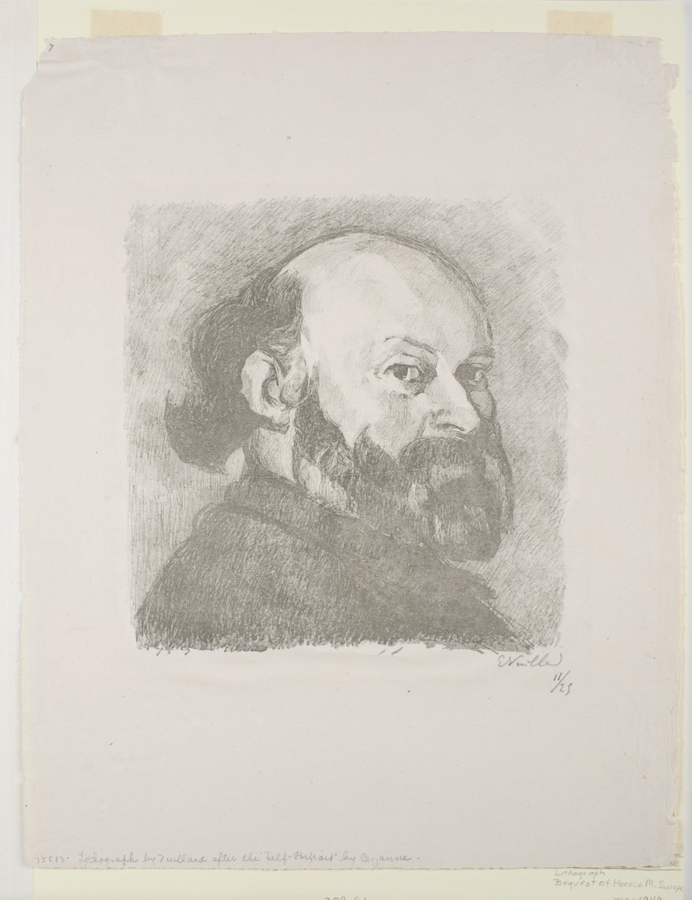 Portræt af Cézanne af Edouard Vuillard