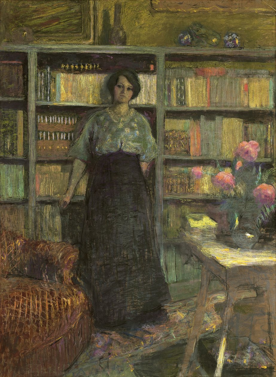 Portræt af Mademoiselle Jacqueline Fontaine, 1911; 1932 af Edouard Vuillard