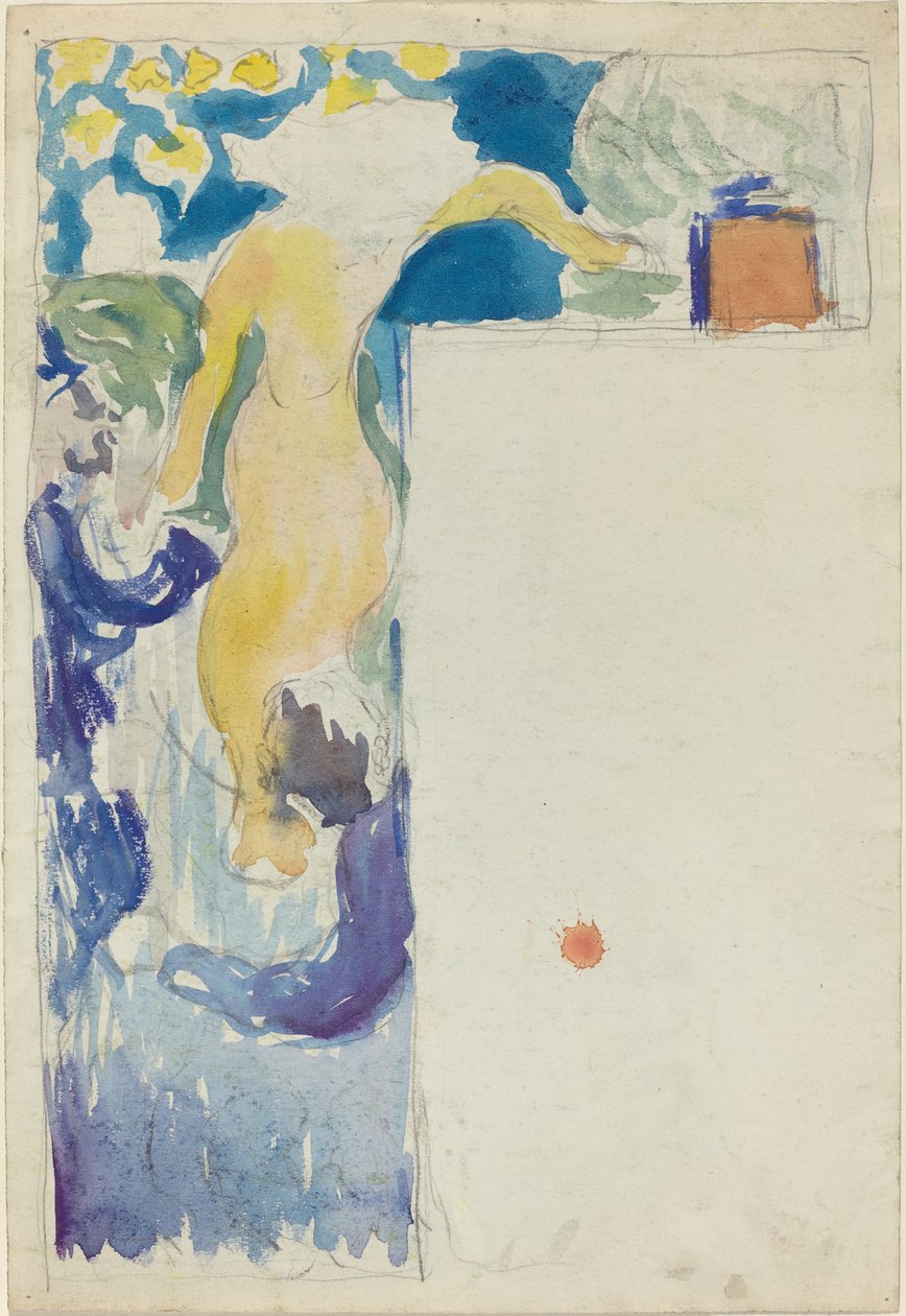 Programdesign til Théâtre Libre [recto] af Edouard Vuillard