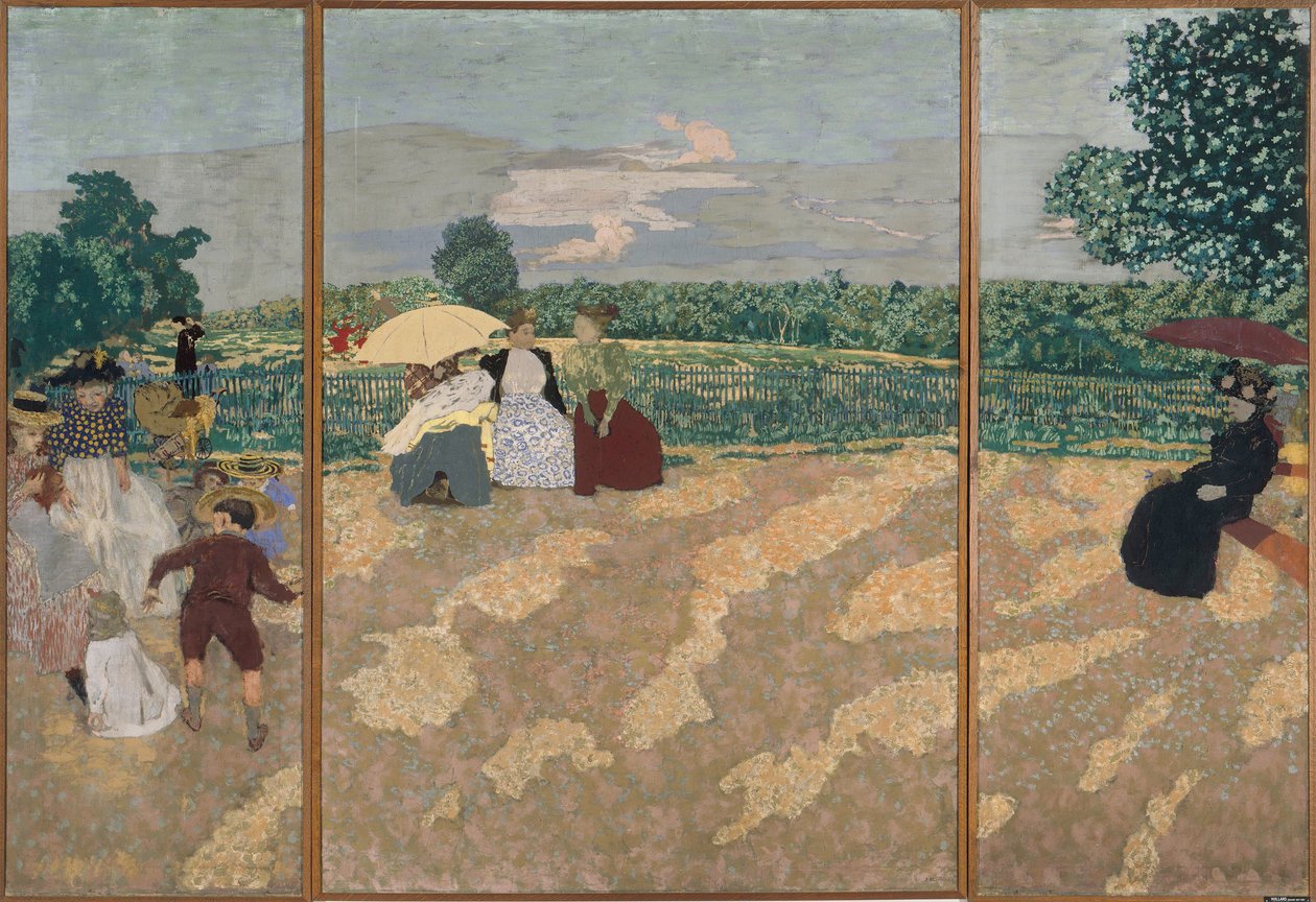 Offentlige haver, 1894 af Edouard Vuillard