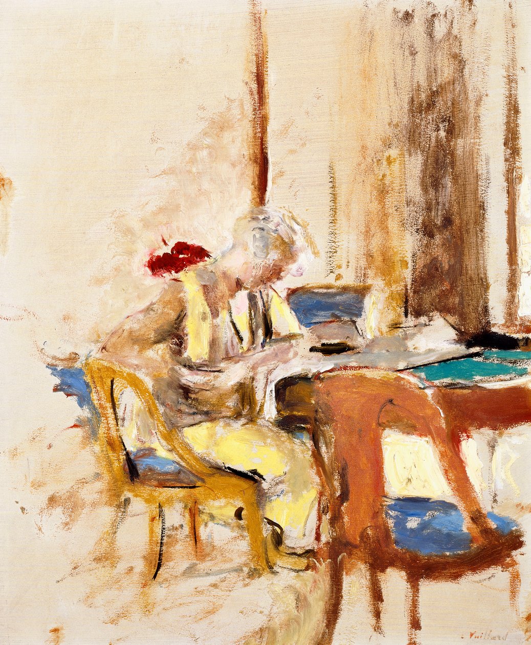 Læsning i Lille Salon af Edouard Vuillard