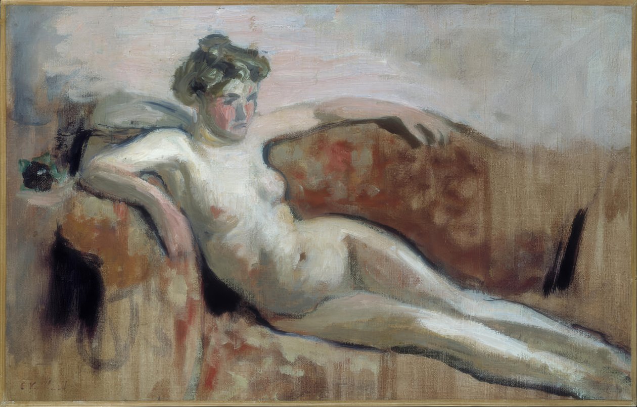 Liggende nøgen af Edouard Vuillard
