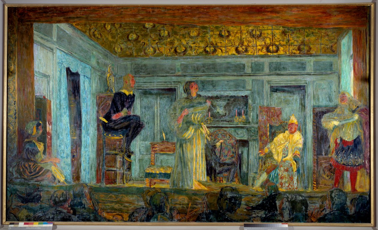 Repræsentation af stykket "Den imaginære patient" af Jean Baptiste Poquelin dit Moliere (1622-1673) af Edouard Vuillard