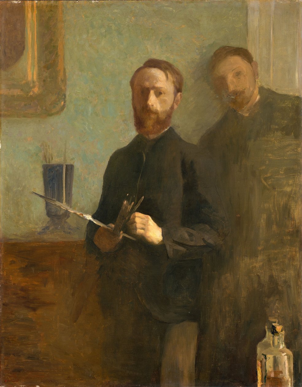 Selvportræt med Waroquy, 1889 af Edouard Vuillard
