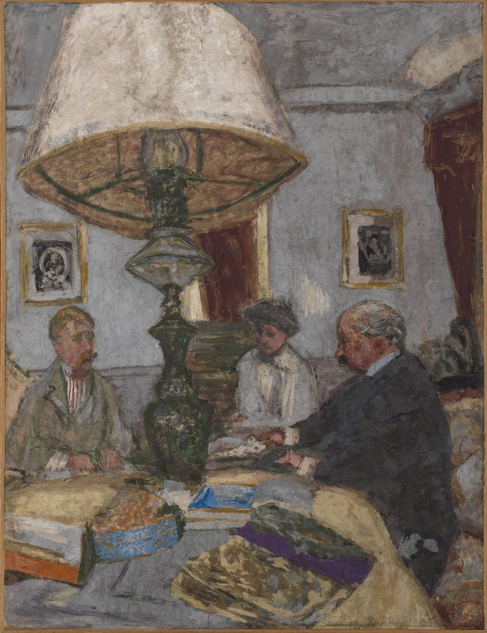 Under den store lampe i Saint-Jacut af Edouard Vuillard