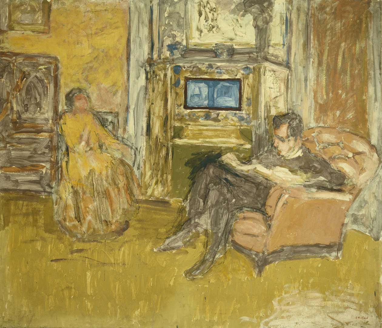 Studie til et portræt af hr., ca. 1916 af Edouard Vuillard
