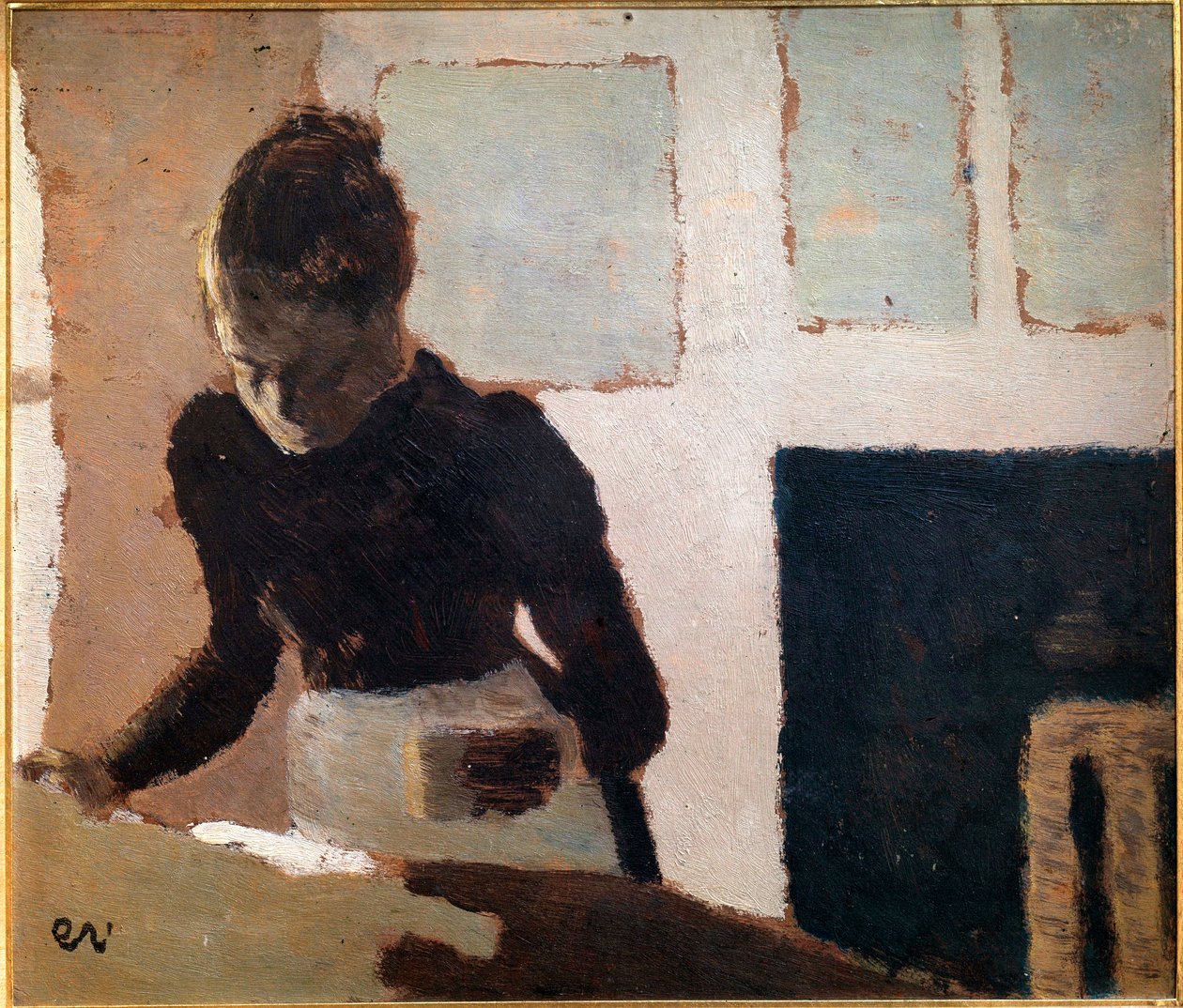 The 20th century ironer (olie på lærred) af Edouard Vuillard