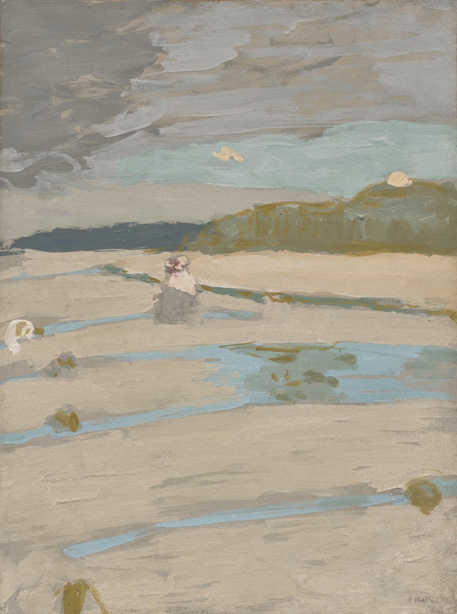 Stranden ved Saint-Jacut af Edouard Vuillard