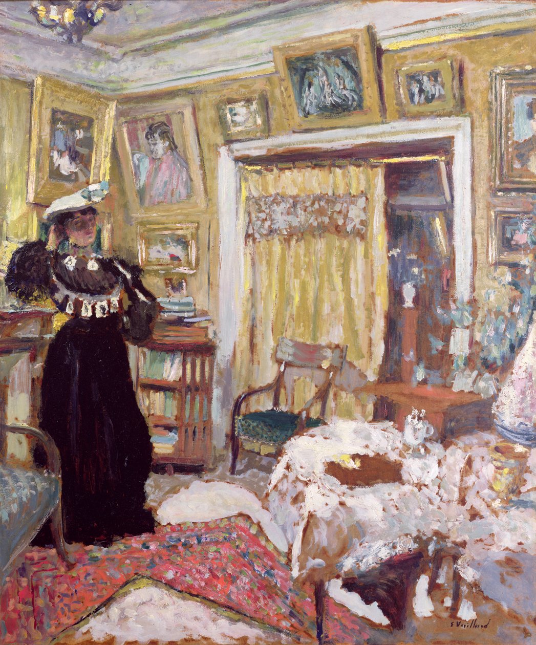 Hessel Salon, Rue de Rivoli, 1901 af Edouard Vuillard