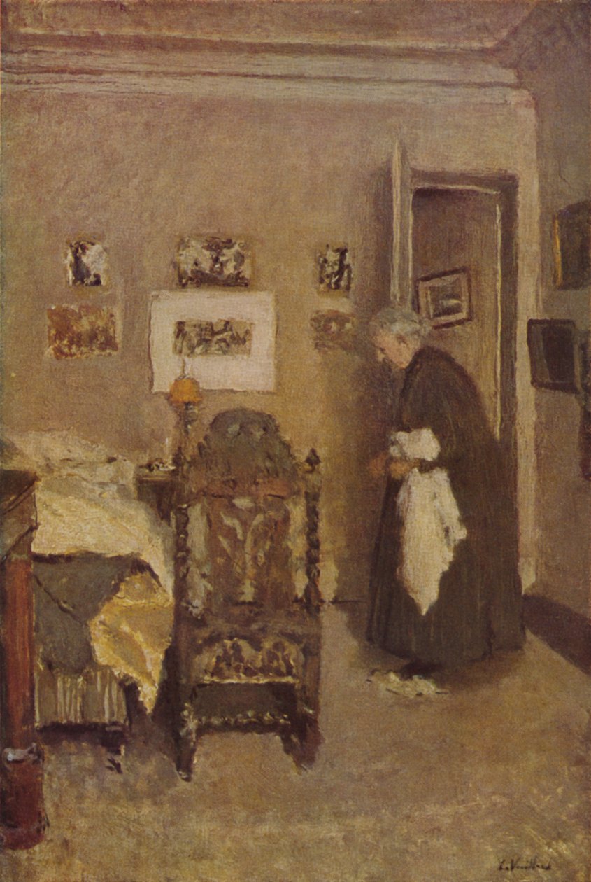 Husholdersken omkring 1925, c1925, 1946 af Edouard Vuillard