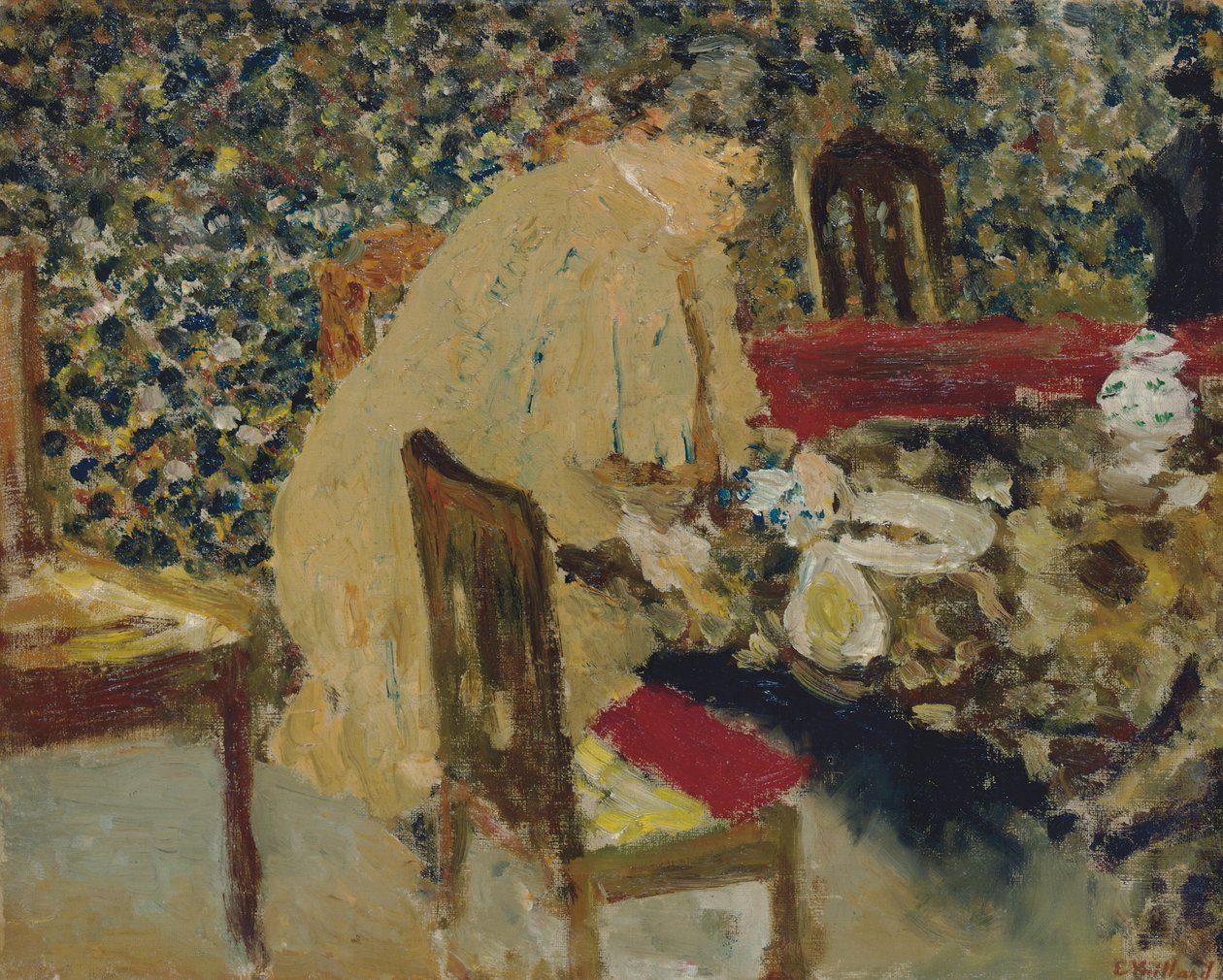 Frokosten; Frokosten, ca. 1895 af Edouard Vuillard