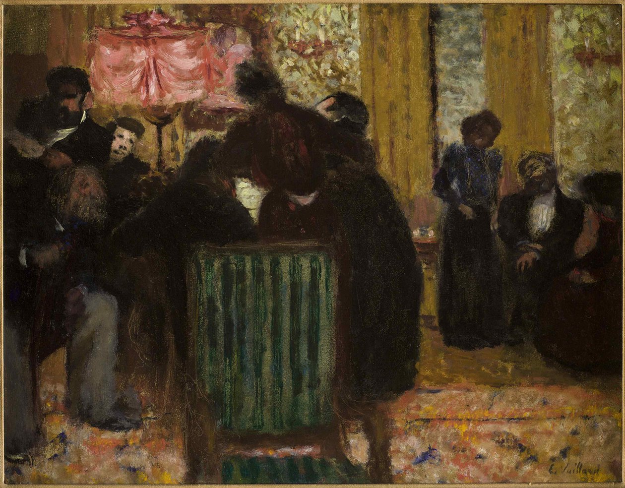 Den musikalske aften, ca 1896-1899. af Edouard Vuillard