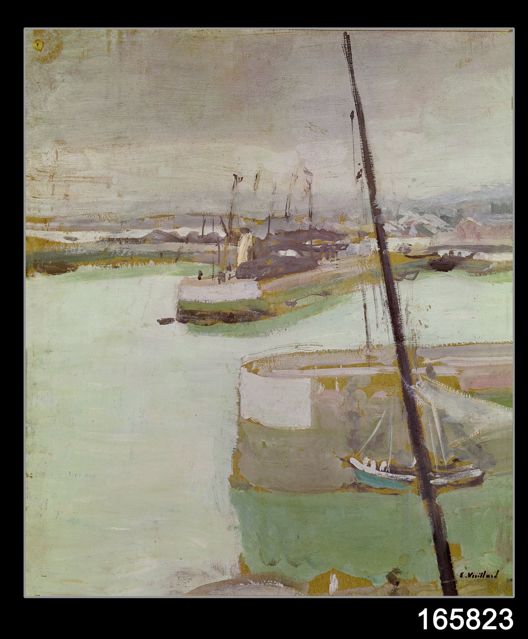 Havnen i Honfleur, 1919 af Edouard Vuillard