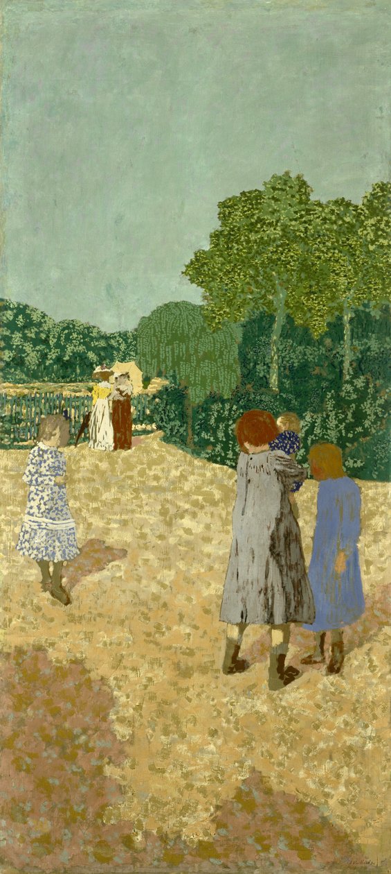 The Promenade, 1894 (hundesyge på lærred) af Edouard Vuillard