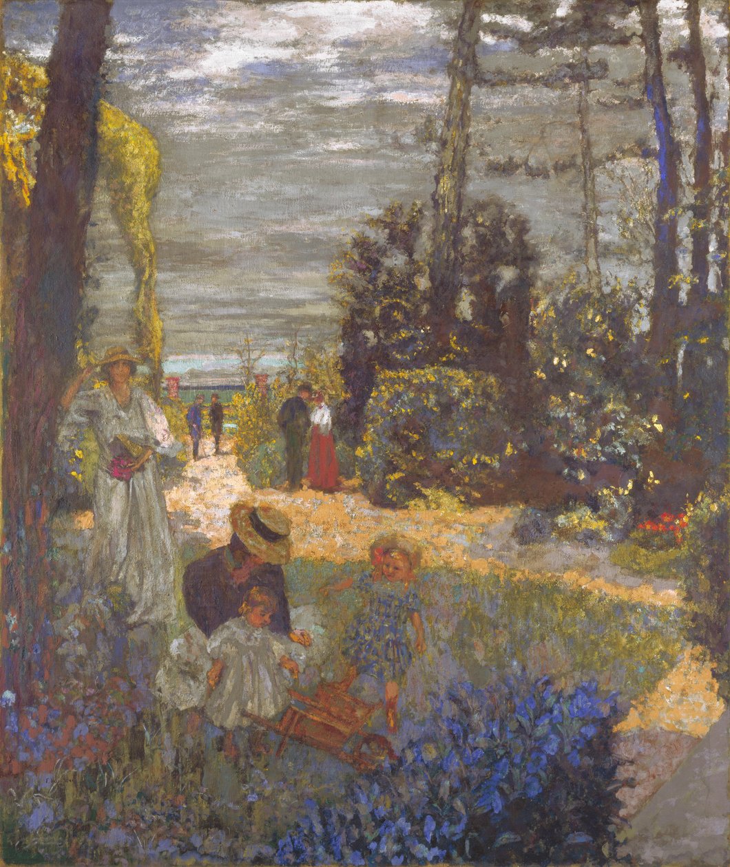 Terrassen ved Vasouy, haven, 1901 af Edouard Vuillard
