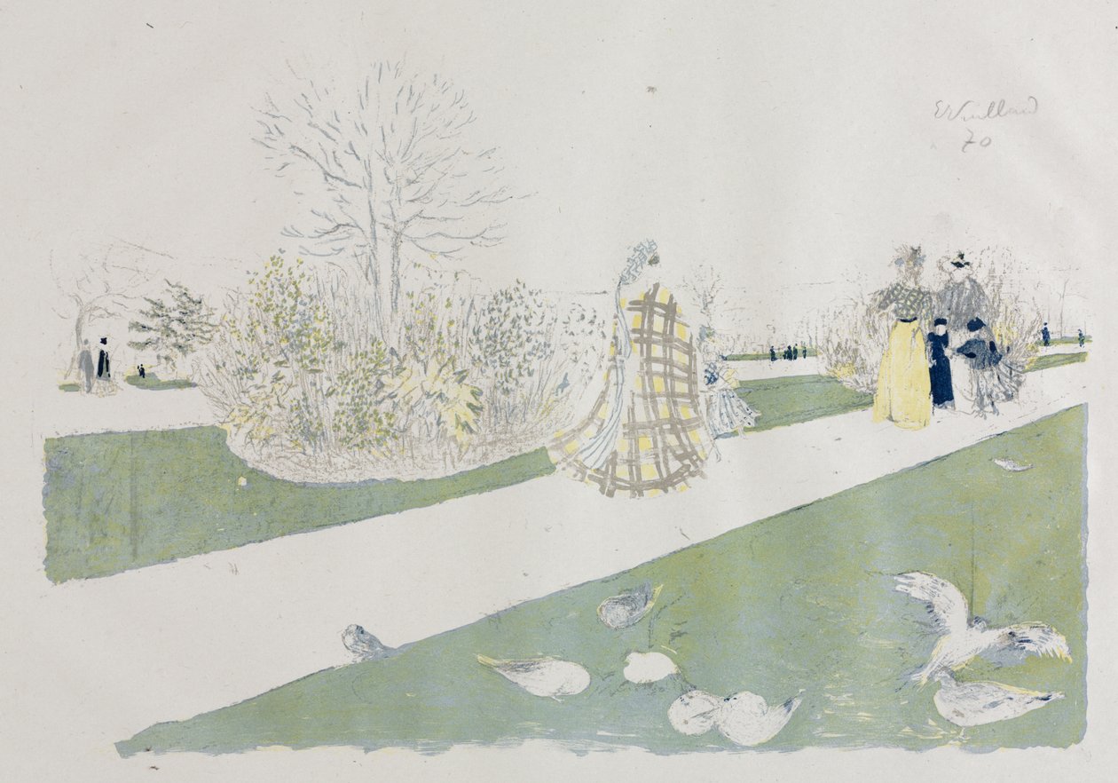 Tuileriehaven af Edouard Vuillard
