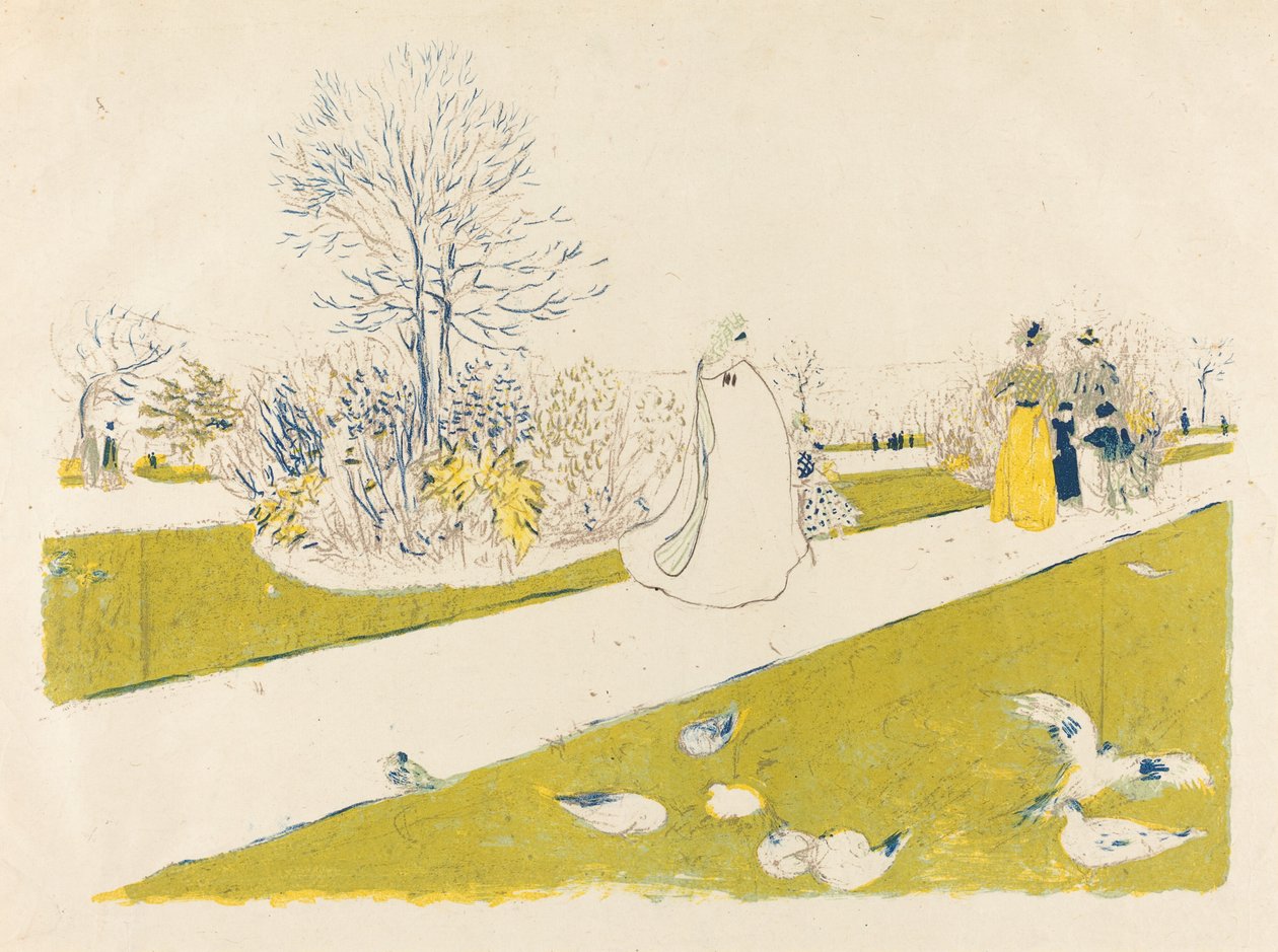 The Tuileries Garden The Tuileries Garden, udgivet 1896. af Edouard Vuillard
