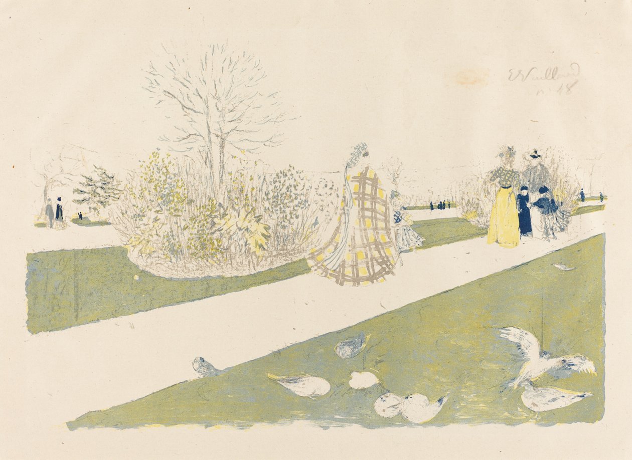 The Tuileries Garden The Tuileries Garden, udgivet 1896. af Edouard Vuillard
