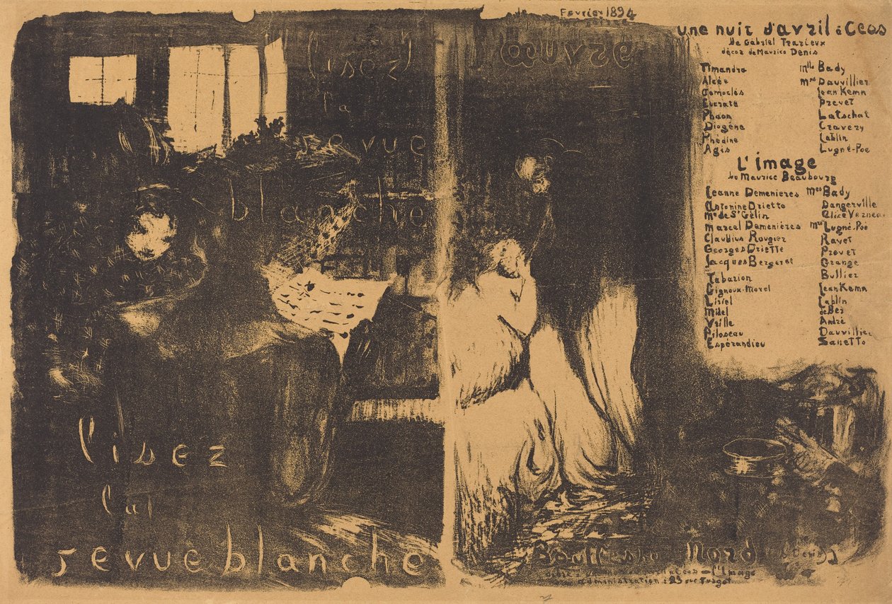 Eine Aprilnacht in Ceos; Das Bild af Edouard Vuillard