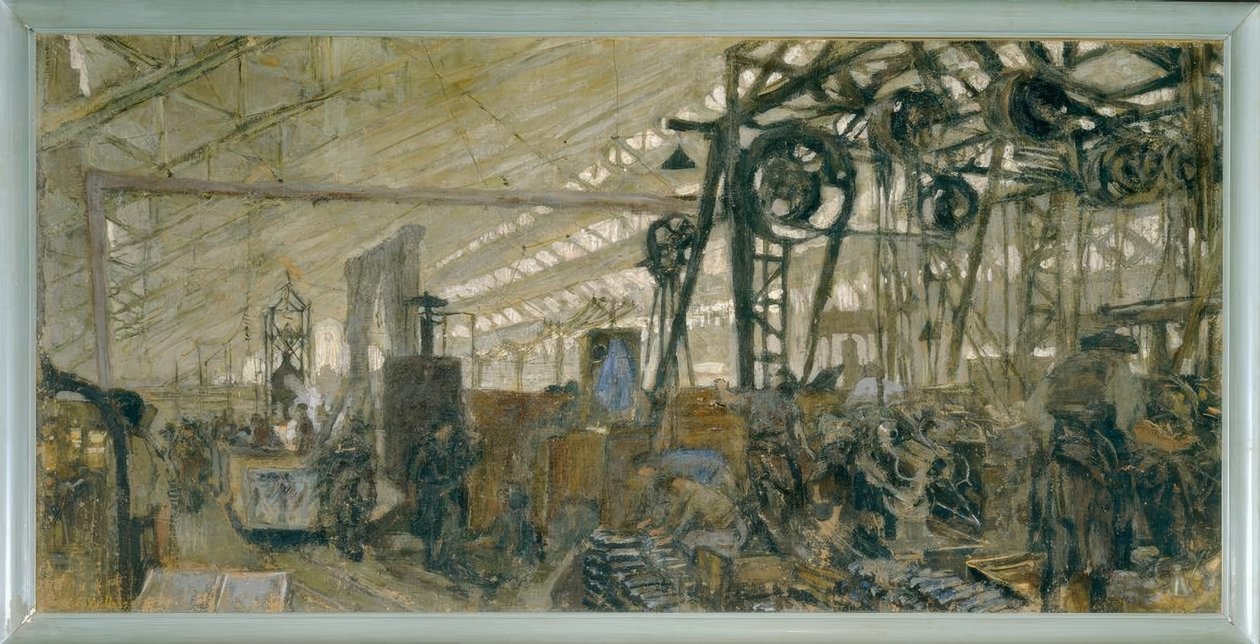 Lyon våbenfabrik: smedjen af Edouard Vuillard