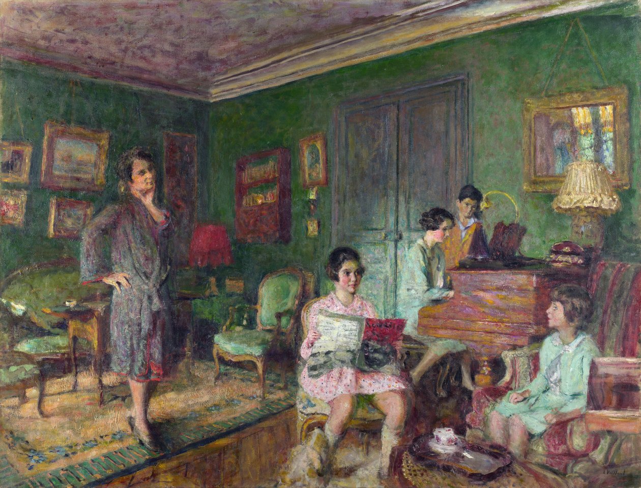 Vuillard, edouard (1868-1940) Madame Andre Wormser og hendes børn Olie på lærred 1927 National Gallery, London 89,2x116,5 af Edouard Vuillard