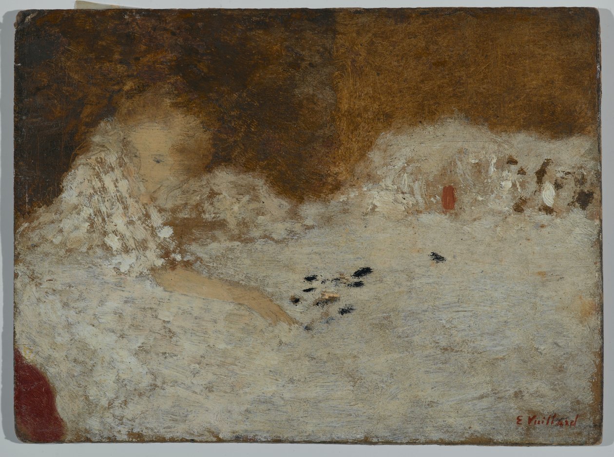 Ung kvinde i sengen, 1894 af Edouard Vuillard