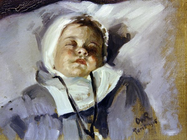 Sovende barn af Henry Charles Fehr