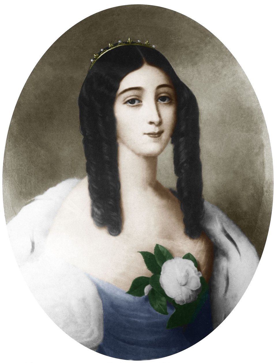 Marie Duplessis af Édouard after Viénot