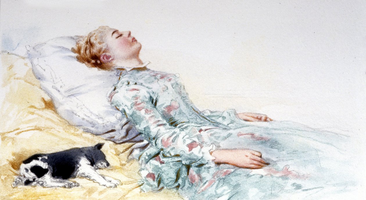 Sovende skønhed. Fortælling af Charles Perrault. Illustration af Edouard de Beaumont af Edouard de (after) Beaumont