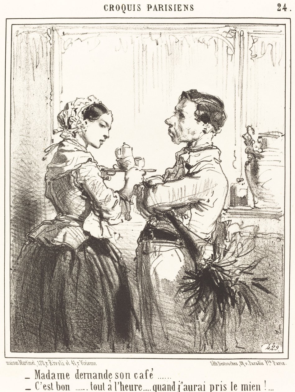 Madame beder om sin kaffe af Edouard de Beaumont