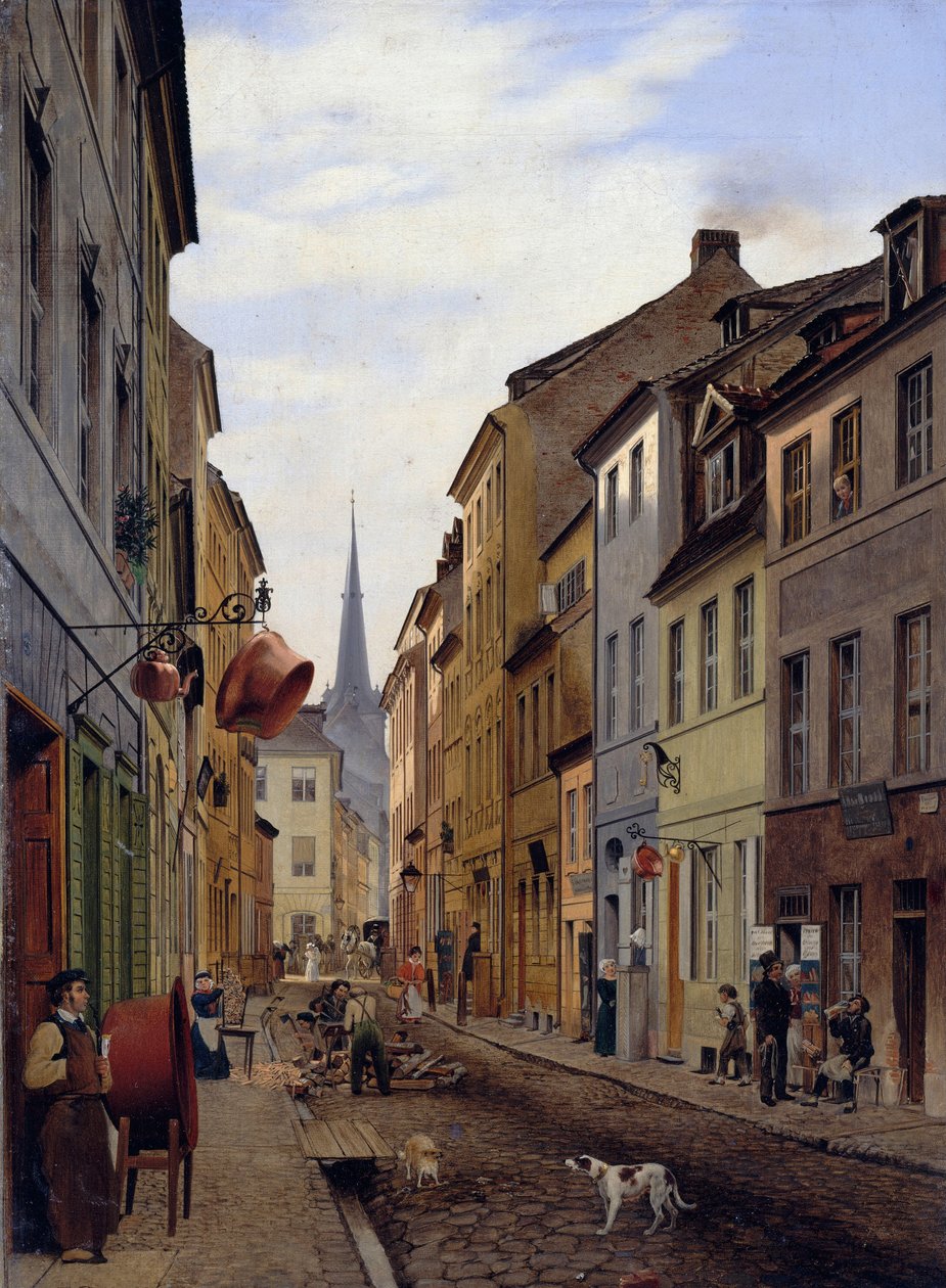 Parochialstrae af Eduard Gaertner