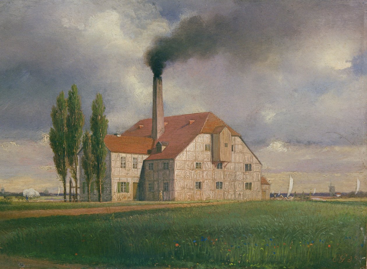 Keramikfabrik tilhørende Ernst March, Sophienstrasse, Charlottenburg, Berlin, 1835 af Johann Philipp Eduard Gartner