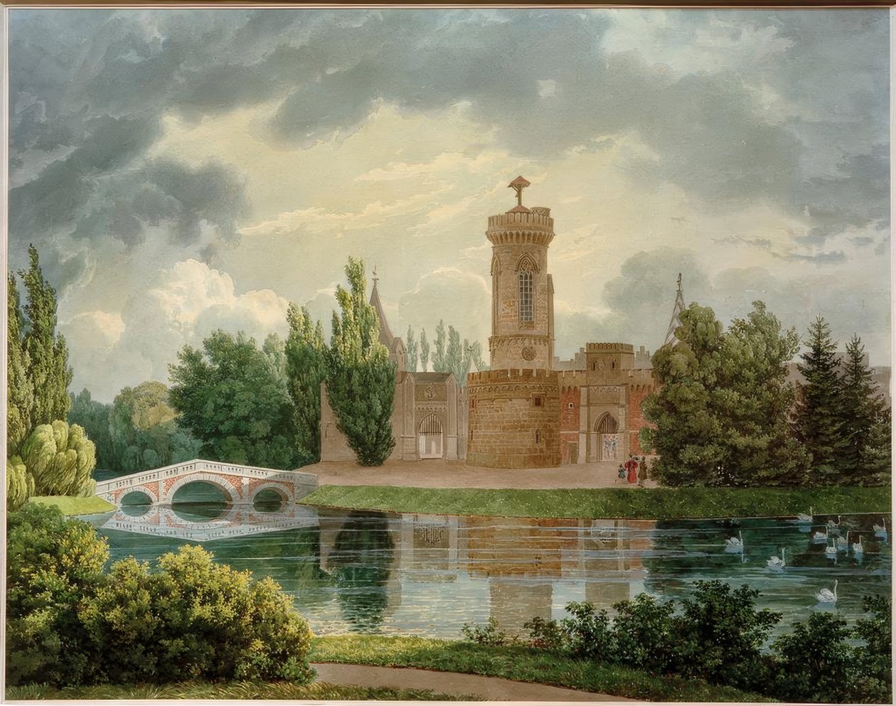 Franzensburg (bygget 1801-1836 under kejser Franz I; Arch.: Johann Ferdinand Hetzendorf von Hohenberg). af Eduard Gurk
