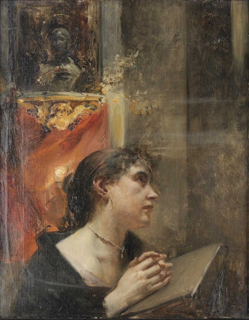 Andagt i kirken af Eduard Veith