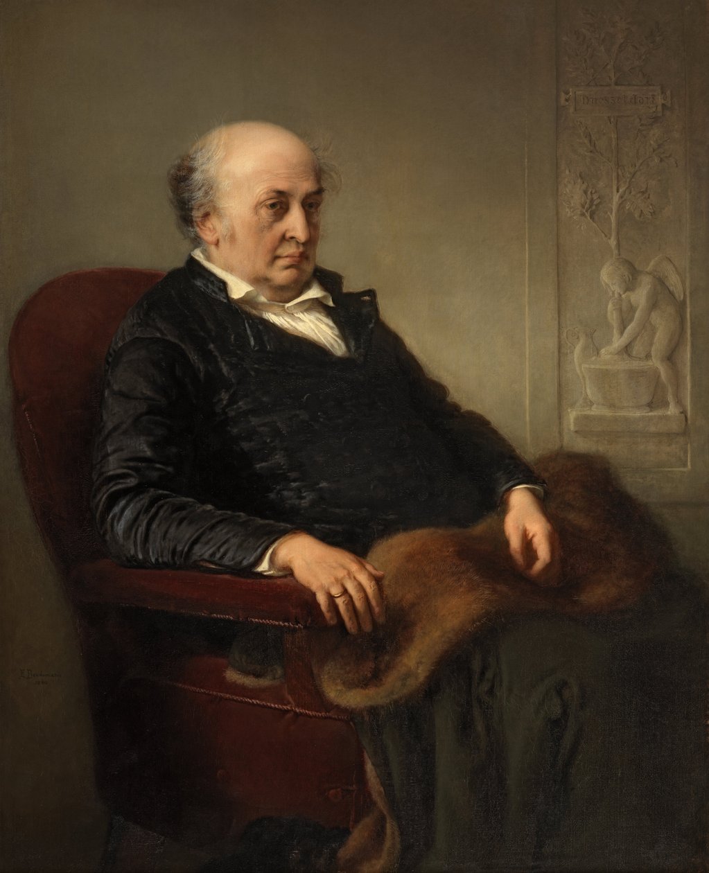 Tysk: Der Maler Wilhelm von Schadow Maleren Maleren Wilhelm von Schadow af Eduard Bendemann