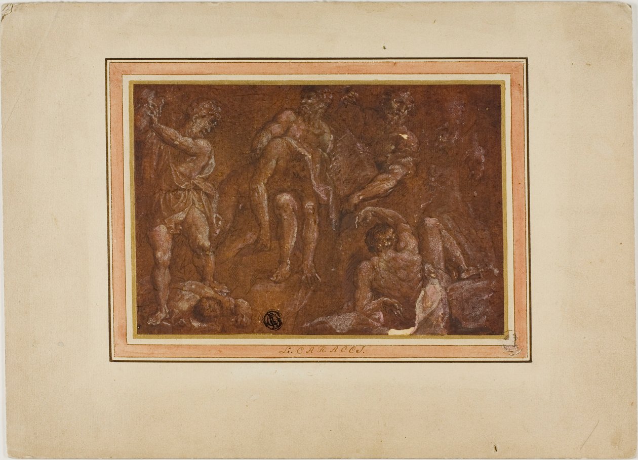 Bacchanalsk scene af Eduard Dubois