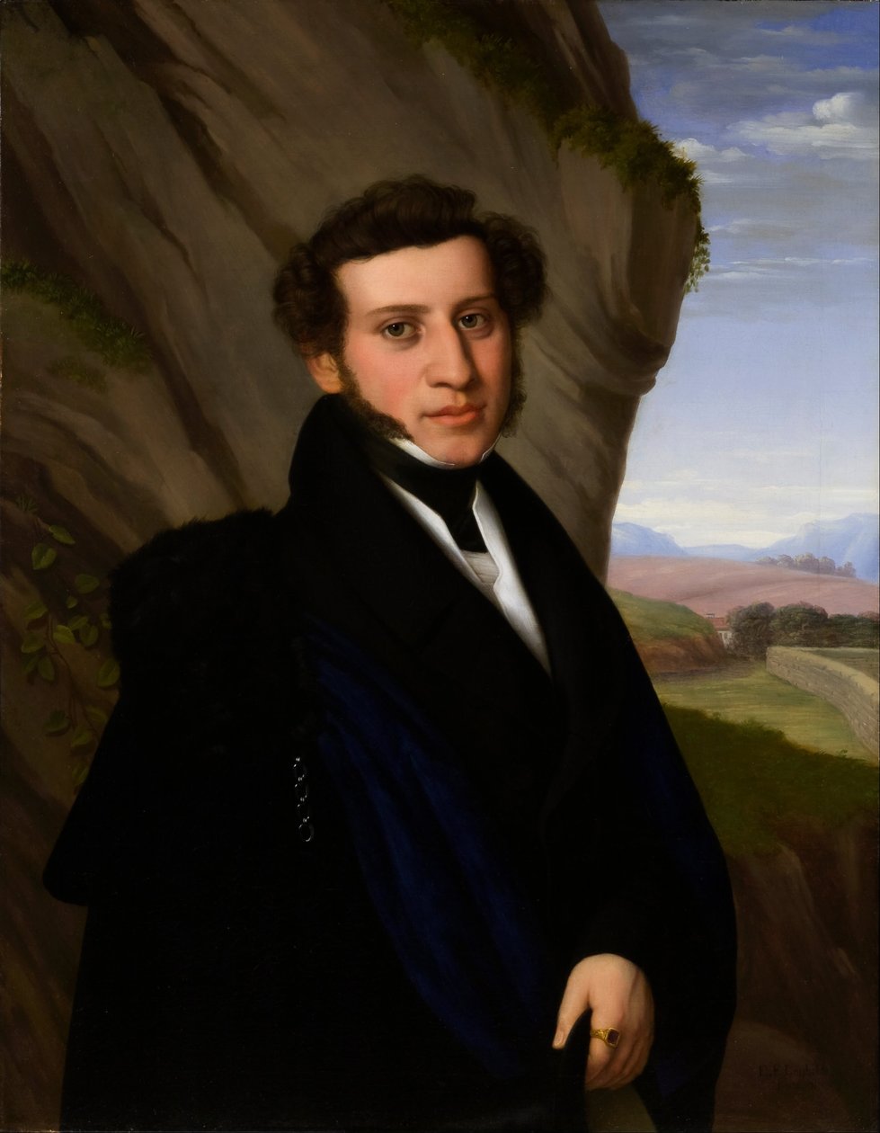 Portræt af Sam Ehrenstamm af Eduard Friedrich Leybold