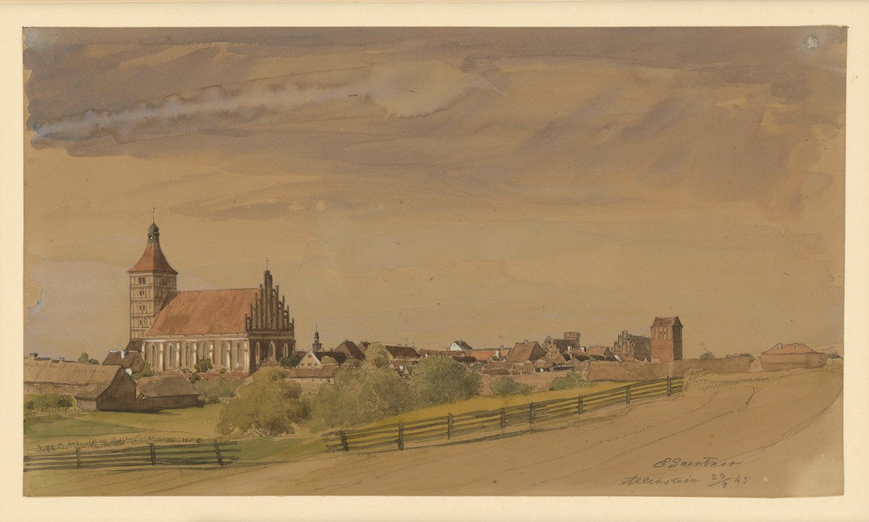 Allenstein af Eduard Gaertner
