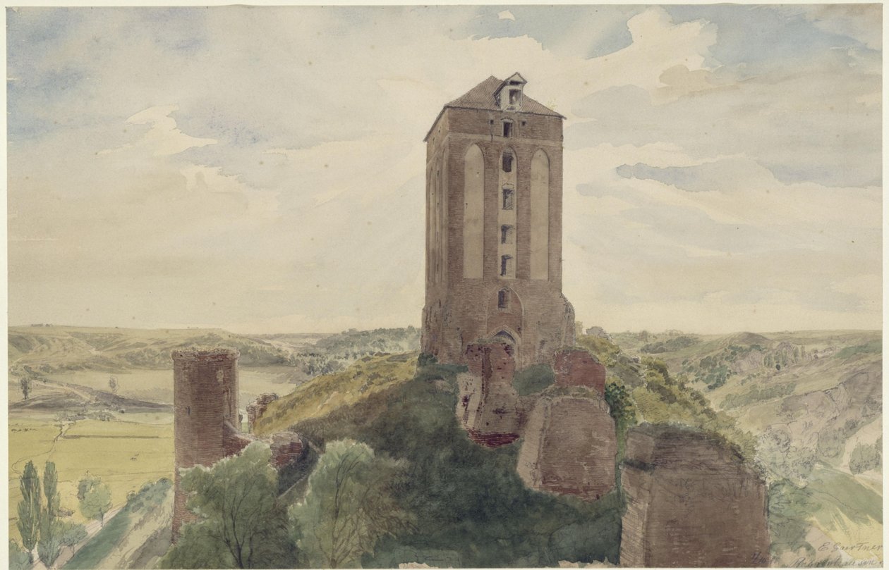 Roggenhausen Slot af Eduard Gaertner