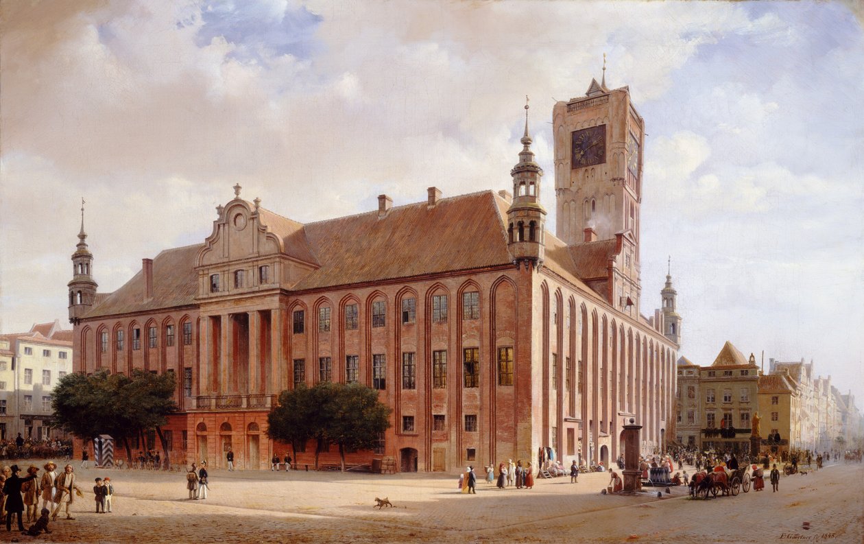 Rådhuset i Thorn, 1848. af Eduard Gaertner